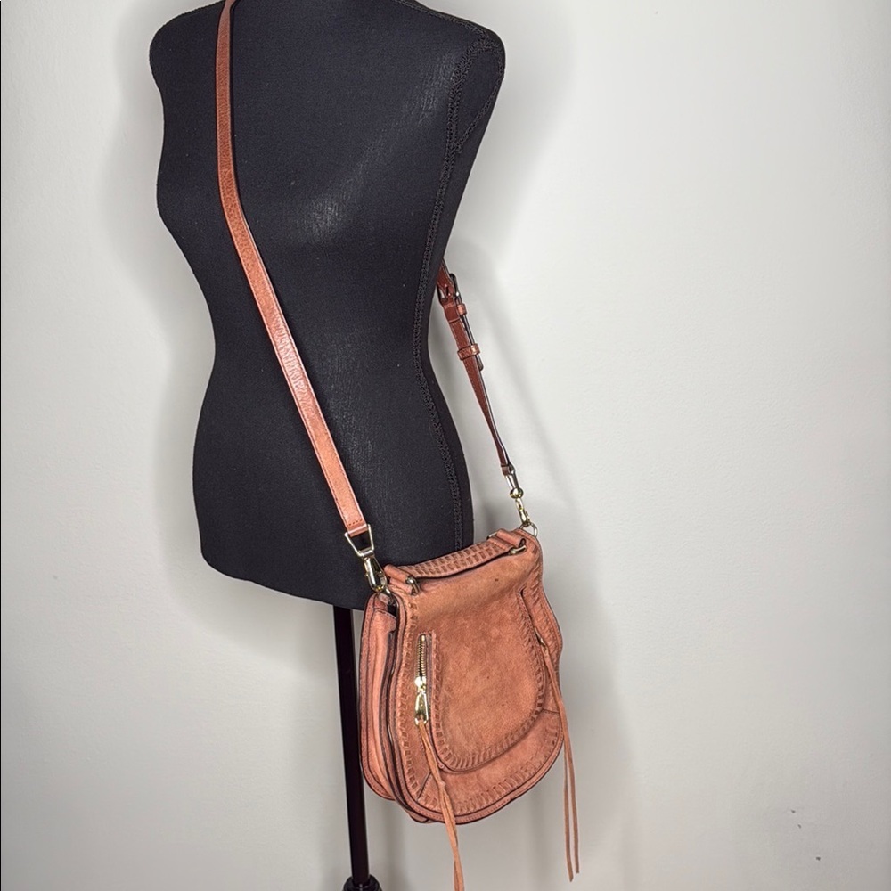 Rebecca Minkoff Brown Leather Crossbody Saddle Bag
